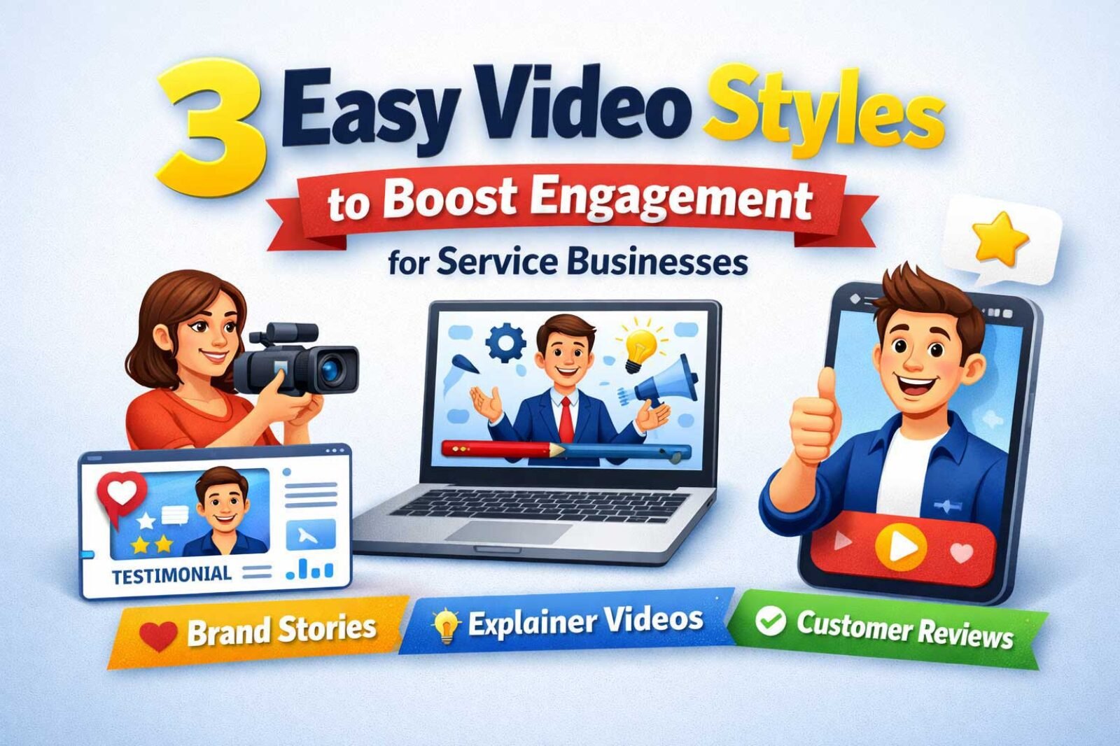 3 Video Styles to Boost Engagement for Service Businesses
