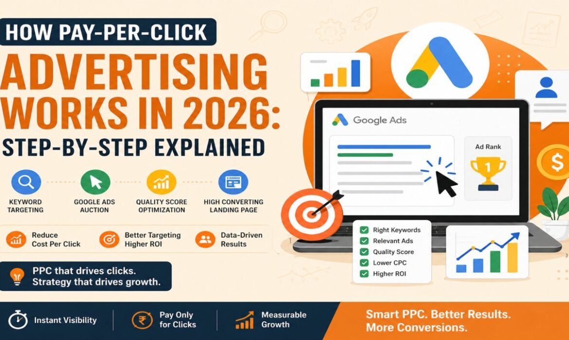 How Pay-Per-Click Advertising works in 2026 with Google Ads auction, Quality Score and PPC campaign strategy