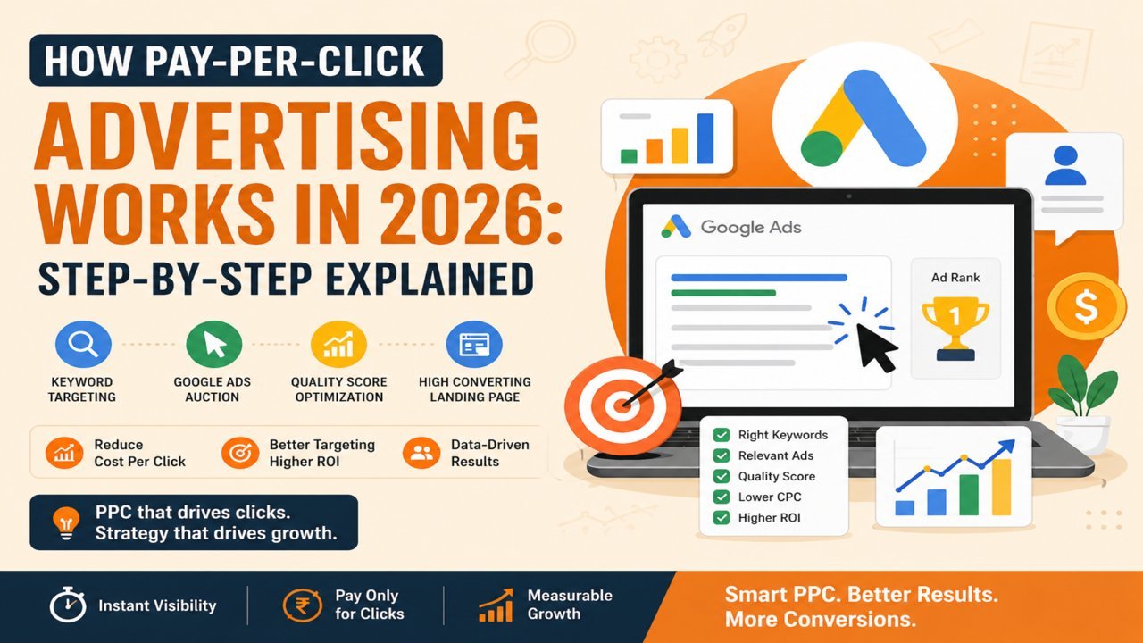 How Pay-Per-Click Advertising works in 2026 with Google Ads auction, Quality Score and PPC campaign strategy
