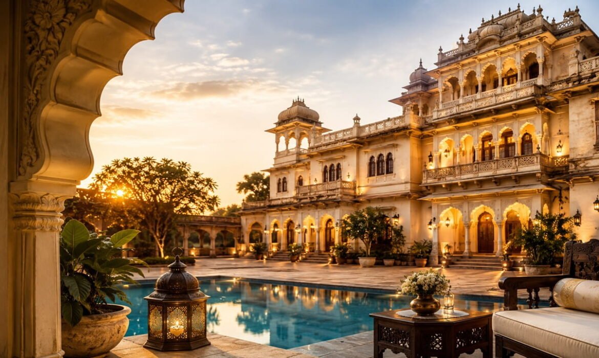 Direct Booking Enquiries increased through organic SEO for a heritage hotel with luxury haveli architecture and zero paid media.