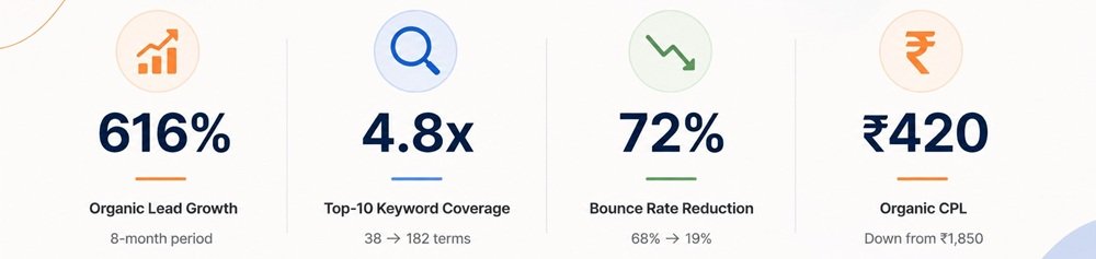 Co-Living SEO Case Study result