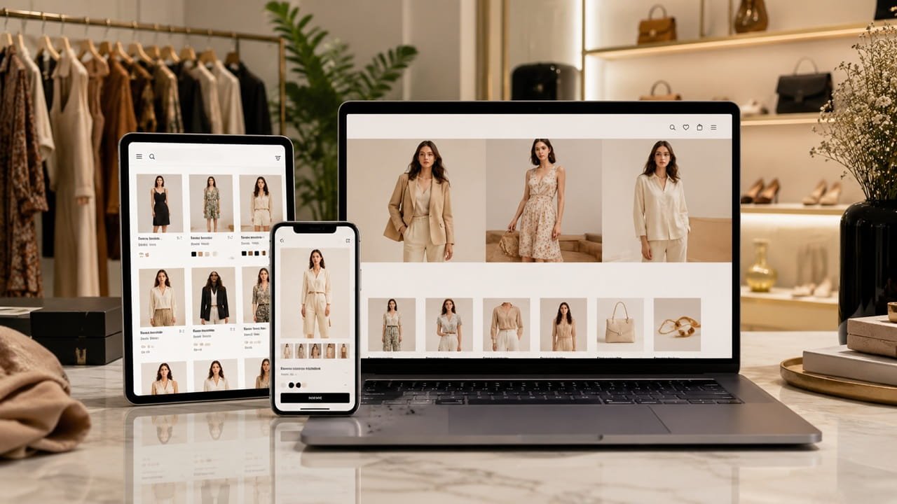 Website Development case study showing a fashion ecommerce storefront redesign focused on improving user experience, checkout flow, conversion rate, and online shopping performance.